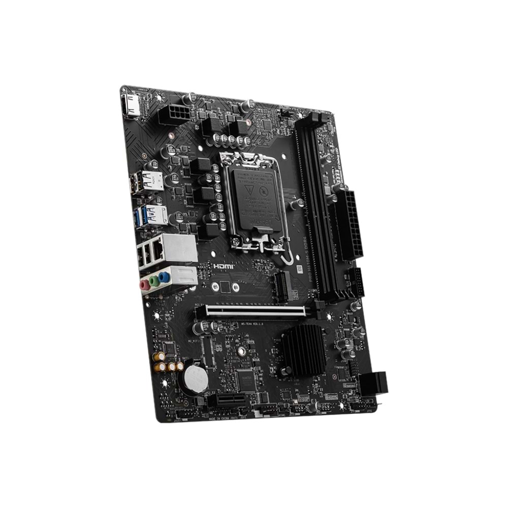 MSI PRO H610M-S H610 DDR4 (Vga Yok) GLan mATX HDMI M2 USB3.2 1700p Anakart