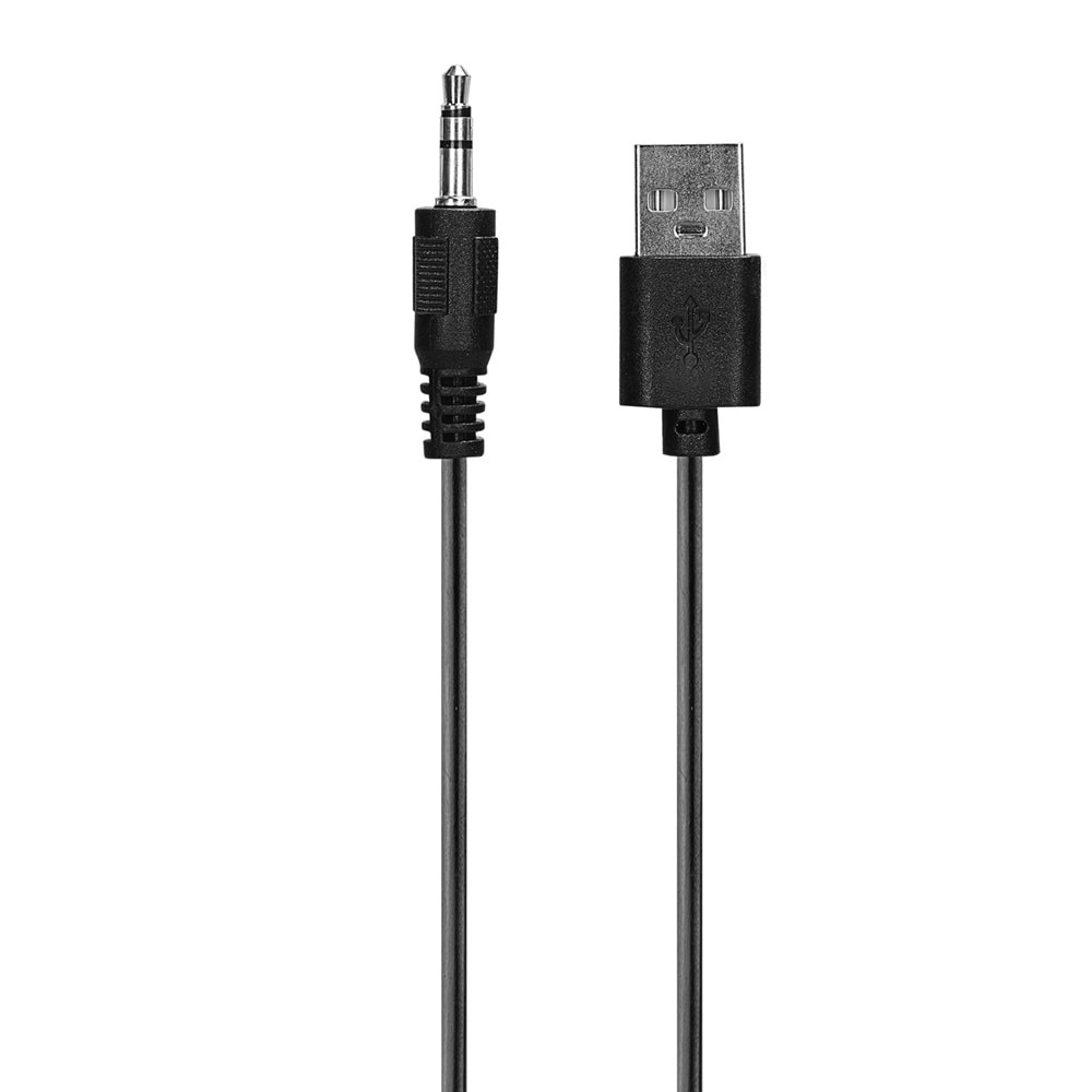 MIKADO MD-182 RGB Aydınlatmalı 2x3W Siyah USB + 3.5mm Hoparlör