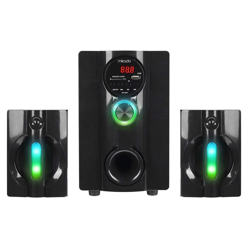 MIKADO MD-95BT 2+1 Multimedya 20W Siyah FM/BT/SD/USB Hoparlör