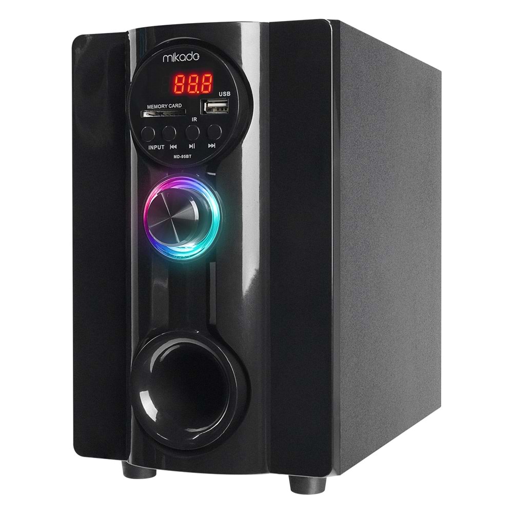 MIKADO MD-95BT 2+1 Multimedya 20W Siyah FM/BT/SD/USB Hoparlör
