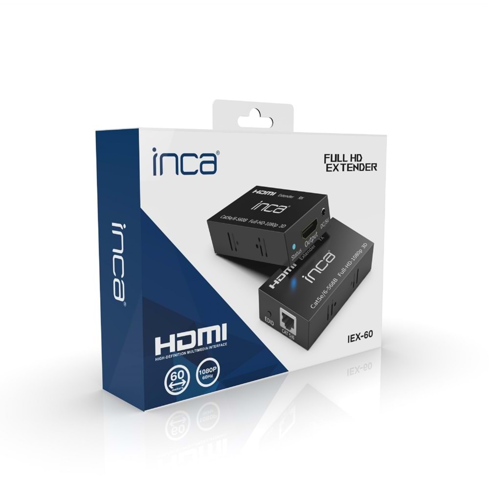 INCA IEX-60 CAT5E/CAT6 60M Uzatıcı