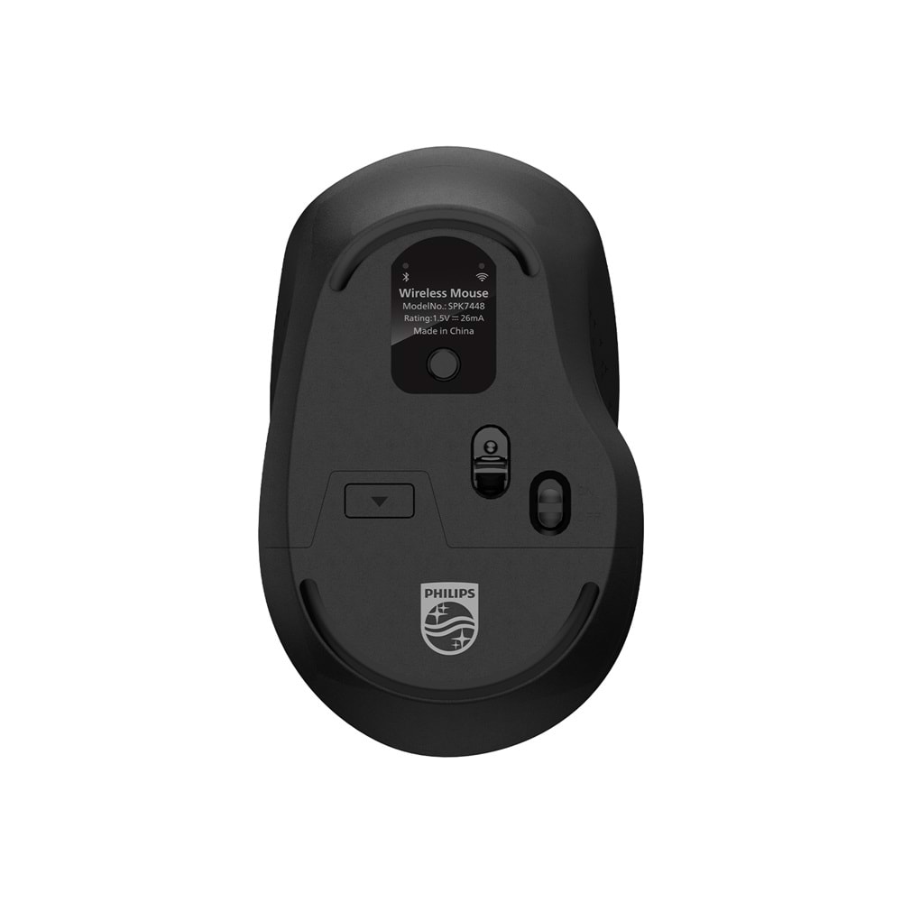 PHILIPS SPK7448B Bluetooth & 2.4G Kablosuz 1600dpi siyah Mouse