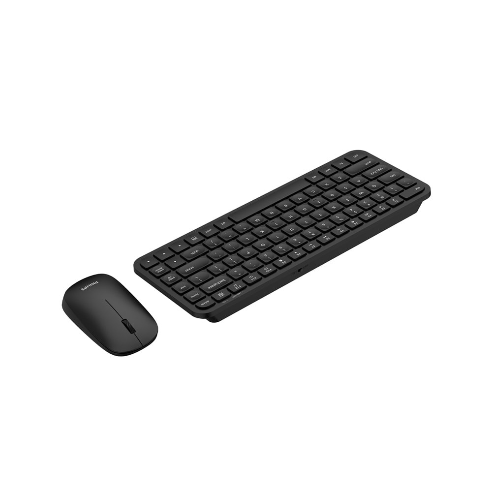 PHILIPS SPT6338BSB Q Türkçe Kablosuz Siyah Klavye+ Mouse