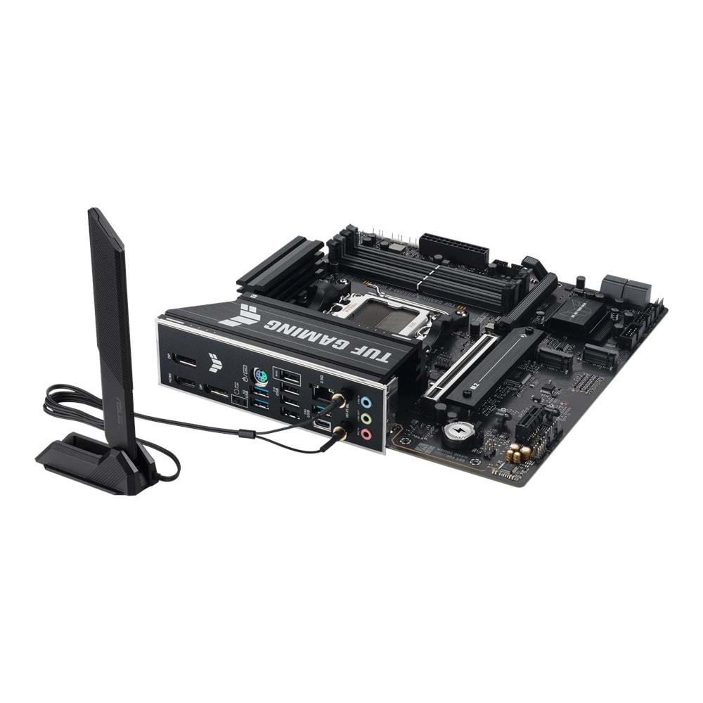 ASUS TUF GAMING B850M-E WIFI B850M DDR5 (Vga Yok) GLan 2.5G mATX HD DP TYP-C M2 WIFI BT AM5 AMD Anakart