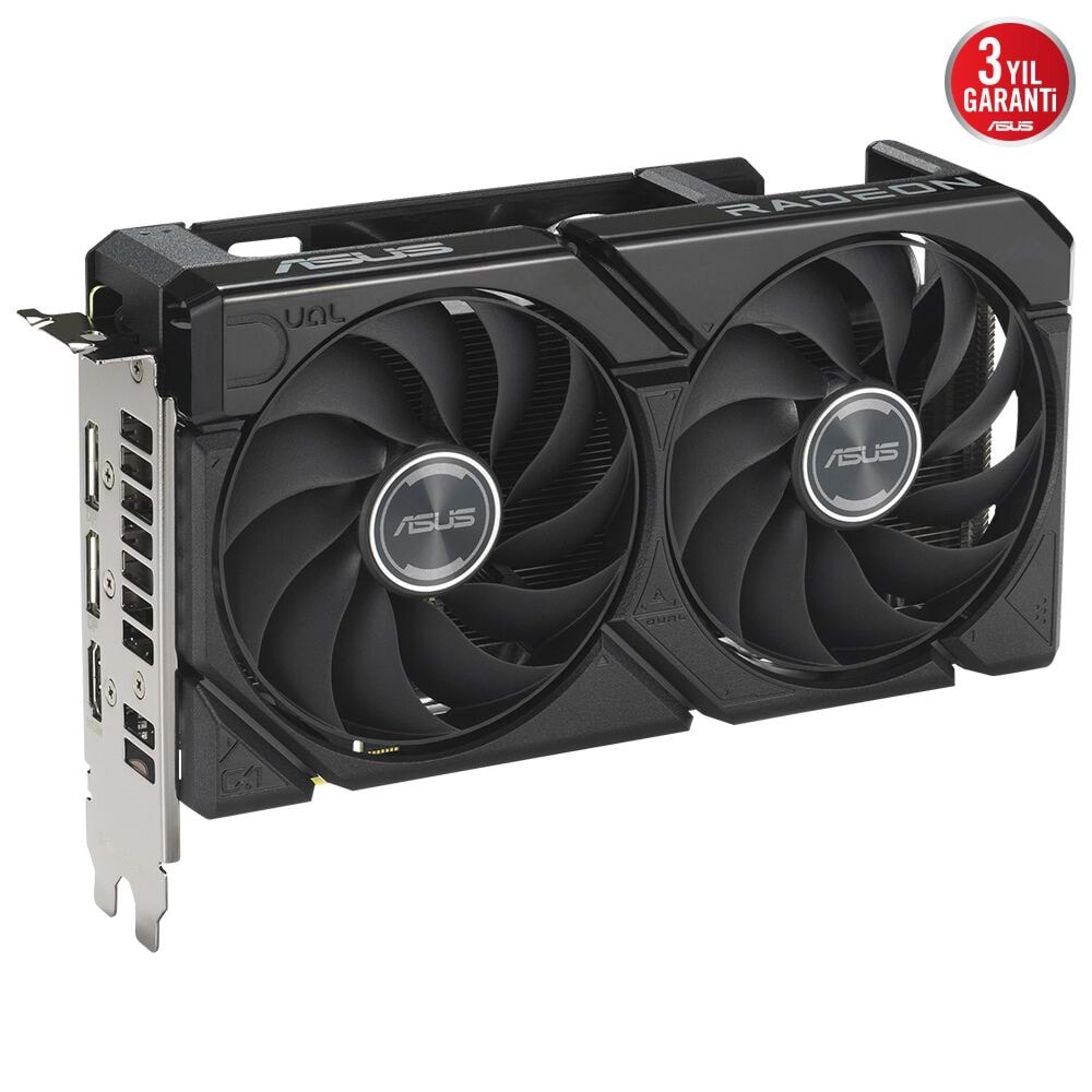 ASUS DUAL-RX9060XT-8G 8GB AMD RX9060XT GDDR6 128bit 2xDP 1xHDMI 16x Ekran Kartı