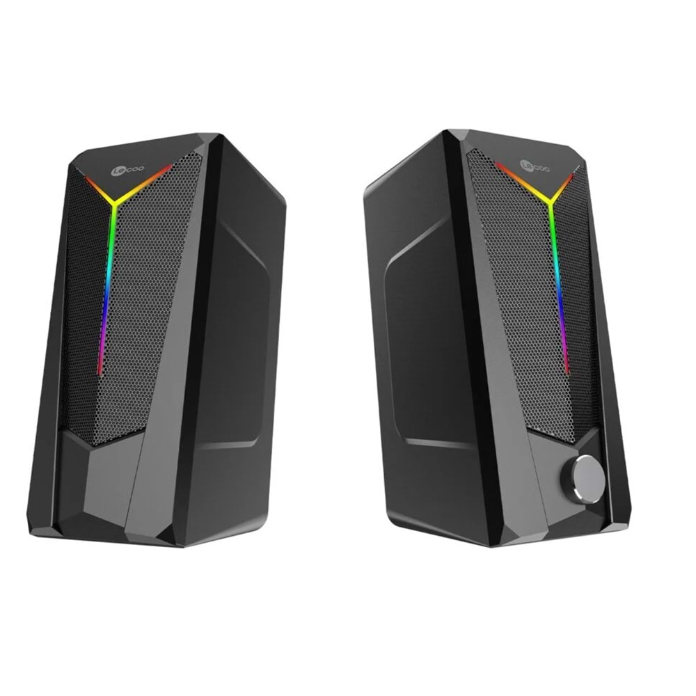 LECOO DS104 6W Siyah RGB Aydınlatmalı Hoparlör