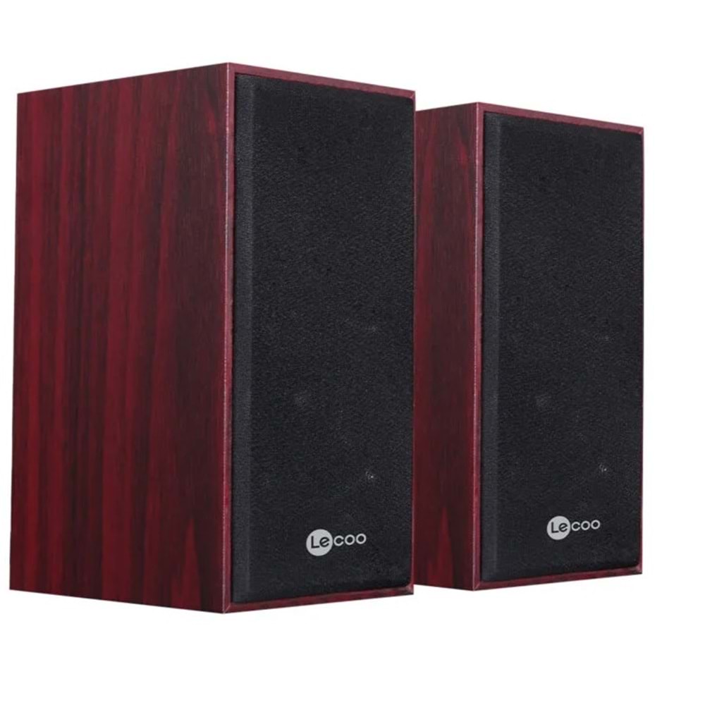 LECOO DS105 6W Siyah Stereo Masaüstü Ahşa Hoparlör