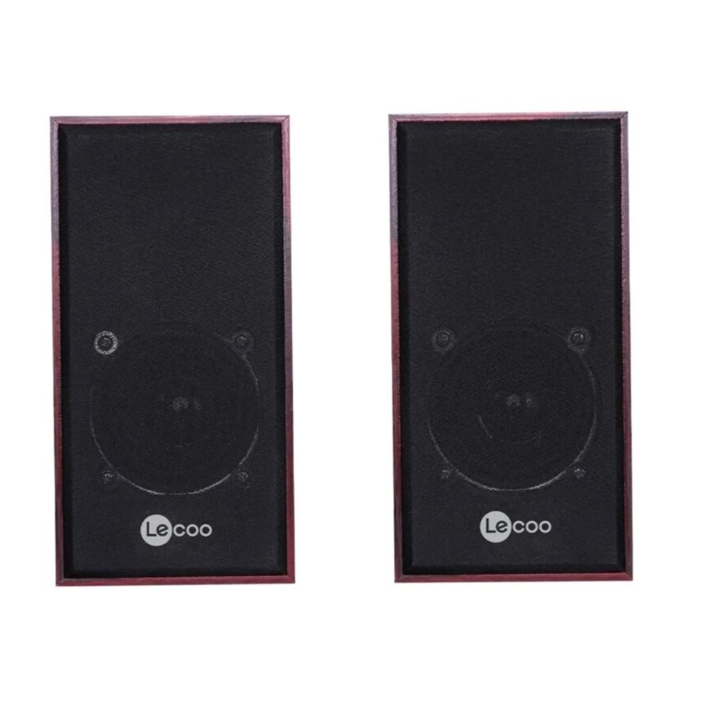 LECOO DS105 6W Siyah Stereo Masaüstü Ahşa Hoparlör