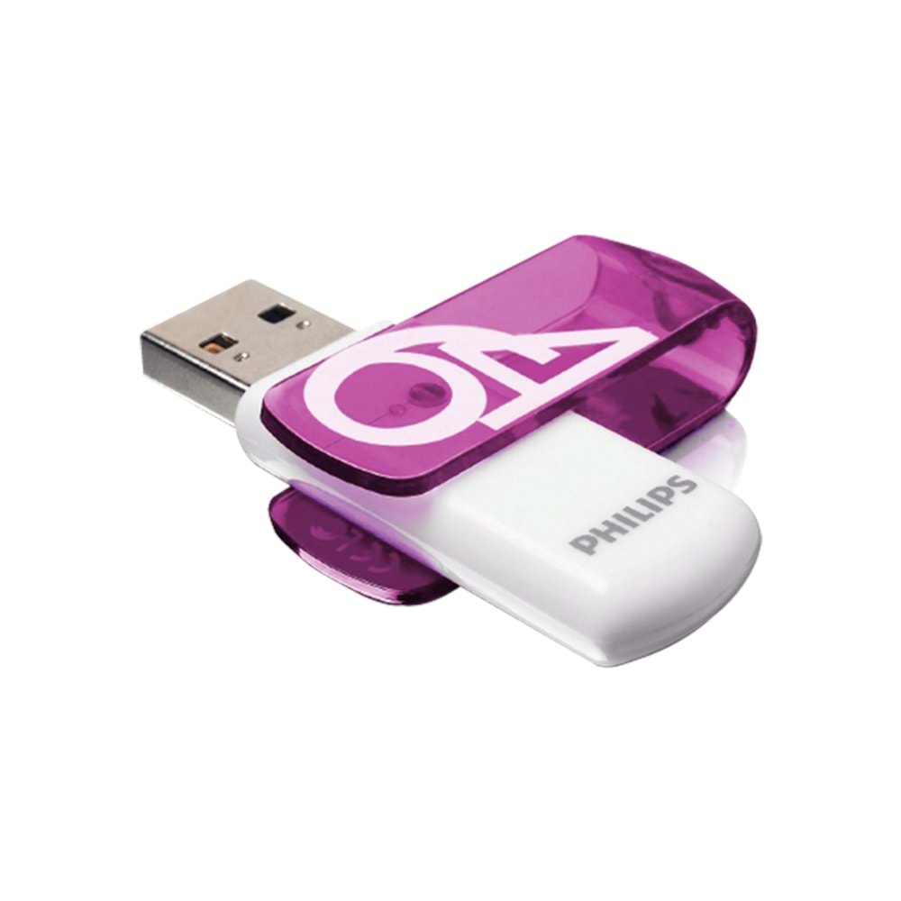 PHILIPS FM64FD05B/00 64GB USB2.0 Mor/Beyaz USB Bellek