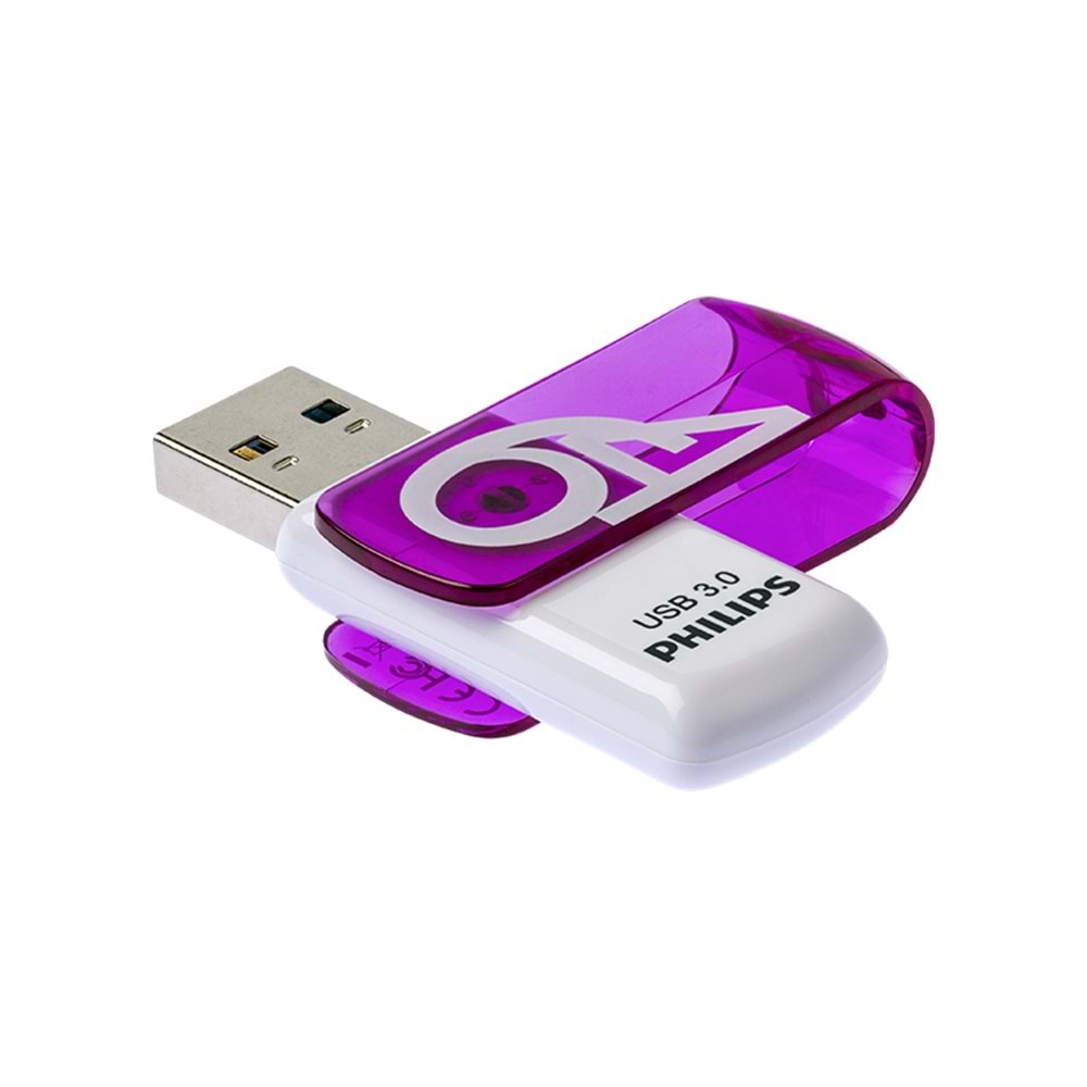 PHILIPS FM64FD00B/00 64GB USB3.0 Mor/Beyaz USB Bellek