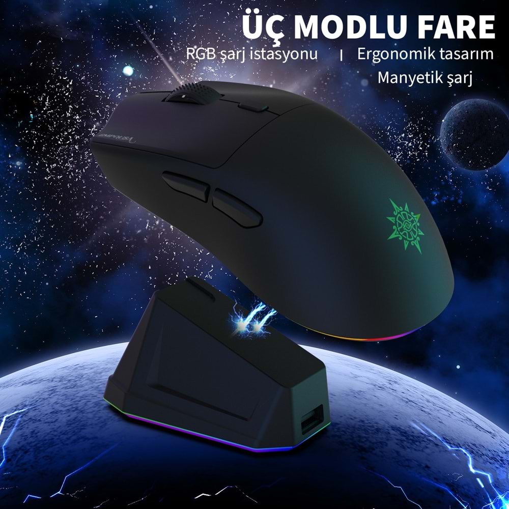 INCA IMG-326MX Bluetooth Kablosuz 2.4Ghz siyah Şarjlı Mouse