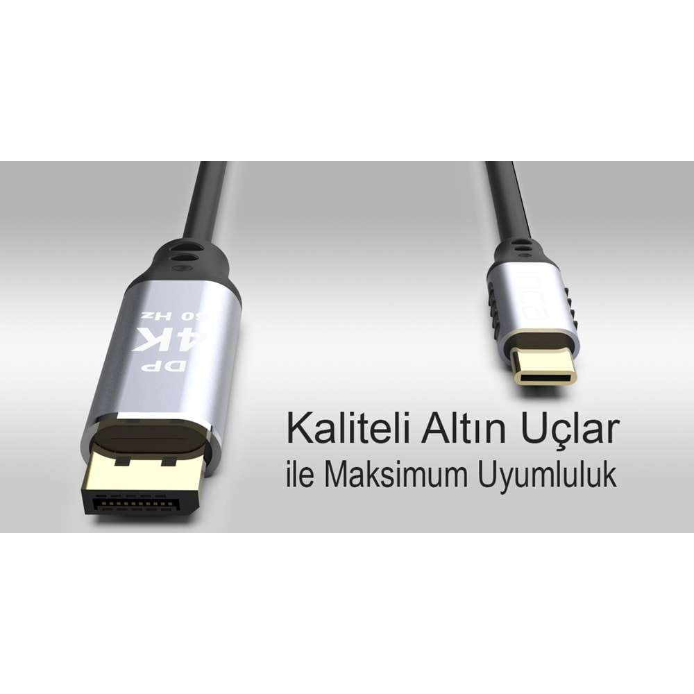 INCA ITCD-02TX 2 Mt TYPE-C TO DİSPLAYPORT Kablo