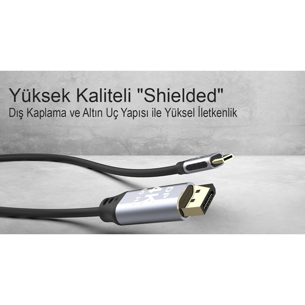 INCA ITCD-02TX 2 Mt TYPE-C TO DİSPLAYPORT Kablo