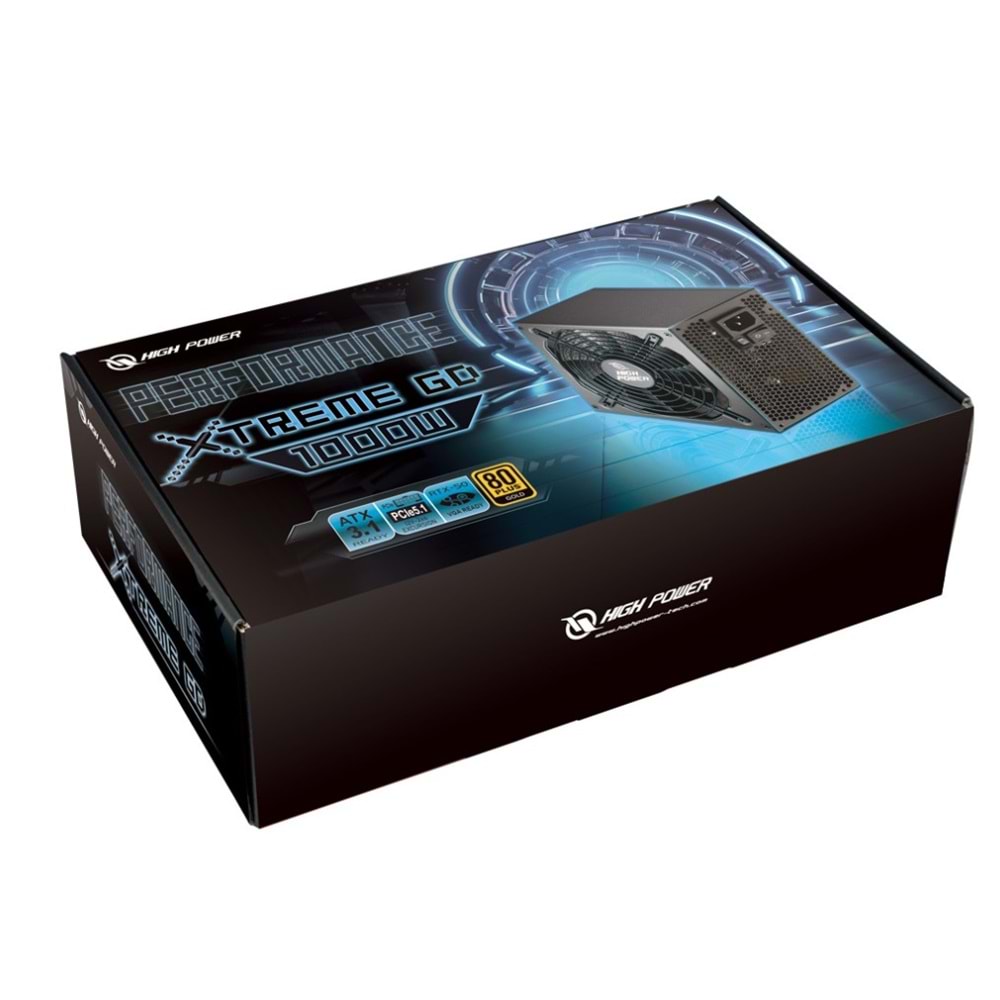 HIGH POWER HP2-A1000GD-F14C 1000W 80+ Gold Siyah PCIe 5.1 Power Supply