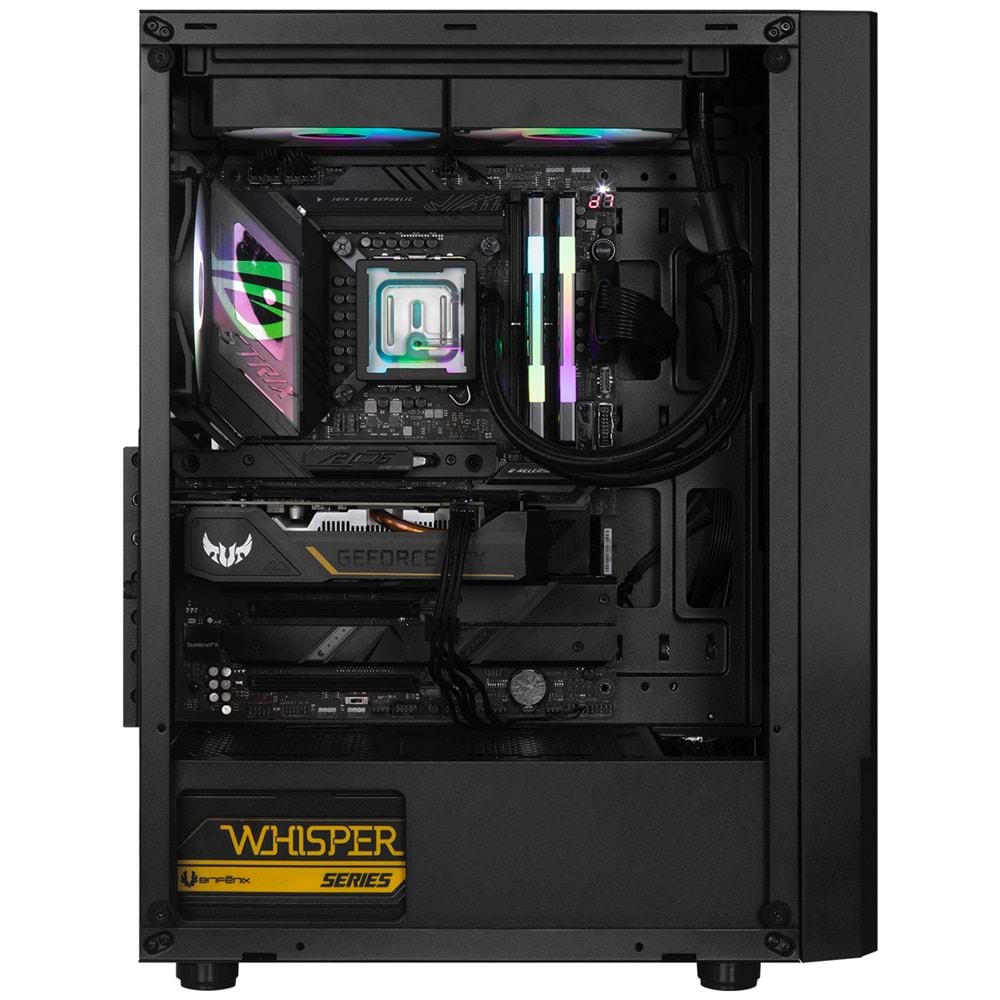 BITFENIX 4F-Black PROTON 600w 80+ Siyah Tempered Glass Mid Tower ATX Kasa