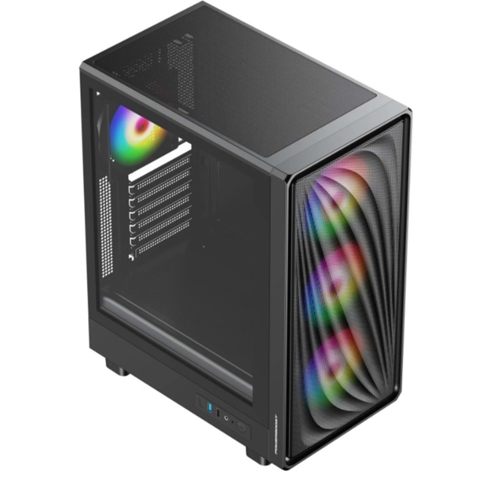 POWER BOOST PB-A5065B 600W 80+ Bronze Siyah Mesh Panel Mid Tower ATX Kasa