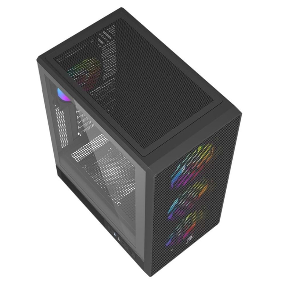 POWER BOOST PB-A700B 750W 80+ Bronze Siyah Mesh Panel Mid Tower ATX Kasa