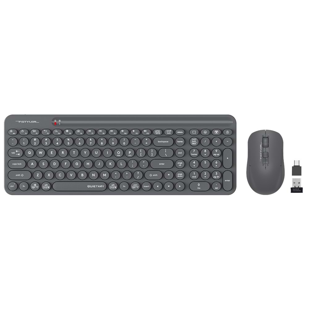 A4 TECH FG3300 AIR2 Q Türkçe Kablosuz Siyah Klavye+ Mouse