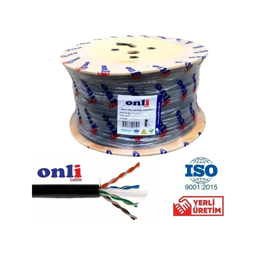 ONLİ CAT6 U/UTP 305 Metre 23awg Network Kablosu (Outdoor)