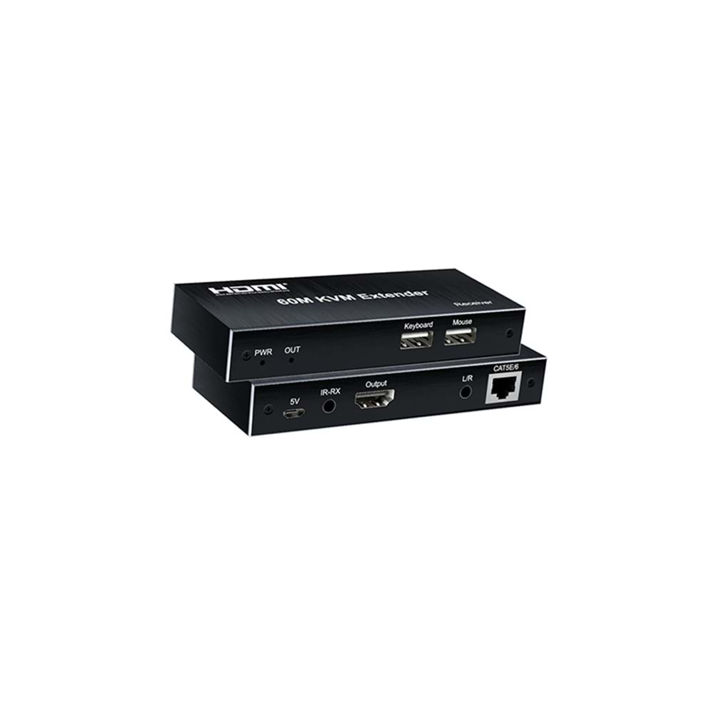 NVC KVM60 4K KVM Extender HDMI +USB+IR (60M)