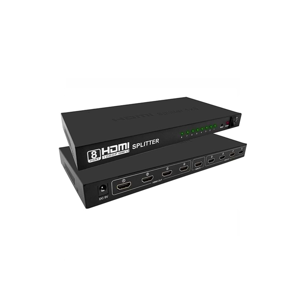 NVC 1×8 HDMI Splitter (Çoklayıcı)