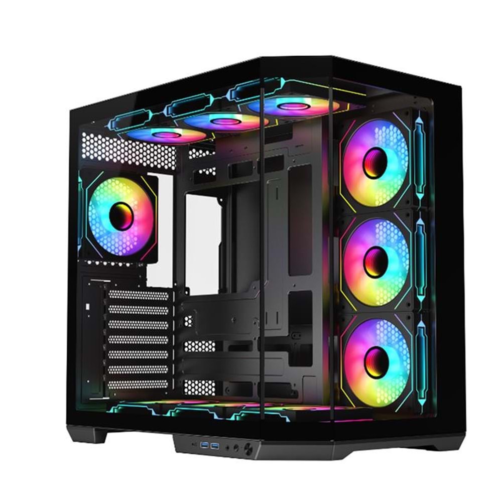 DARK DKCHGRPRO GUARDIAN PRO Powersız Siyah Tempered Glass Mid Tower ATX Kasa