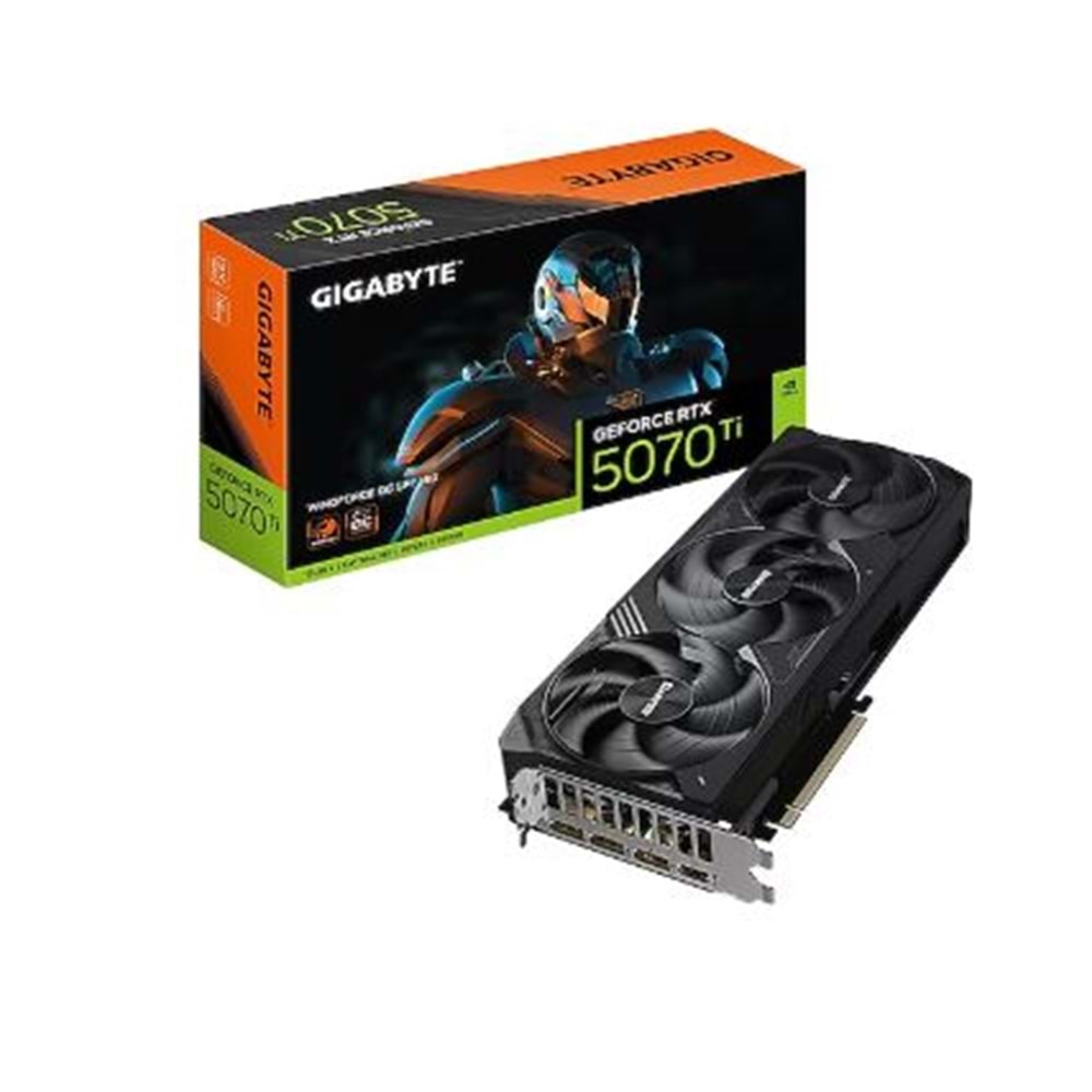 GIGABYTE RTX5070Ti GV-N507TWF3OC-16GD 16GB Geforce RTX5070Ti GDDR7 256bit HDMI 3xDP 16x Ekran Kartı