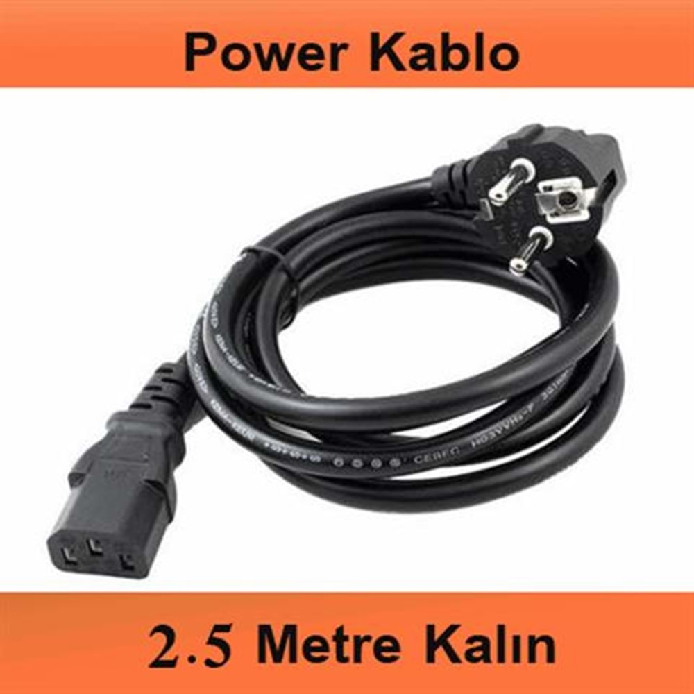 POWER KABLO 2.5 METRE (72-0460)