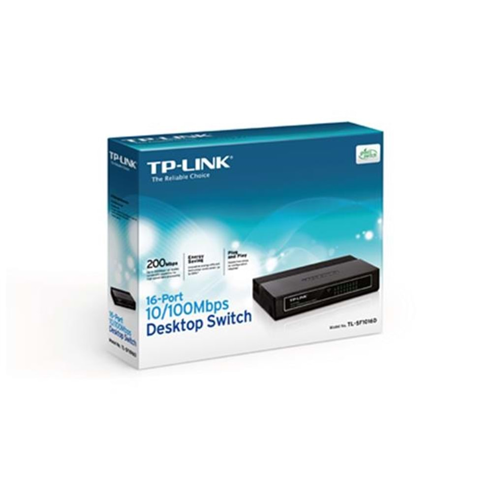 HUB-TPLINK TL TL -SF1016D 16 PORT 10/100MBPS PLASTIK KASA SWITCH