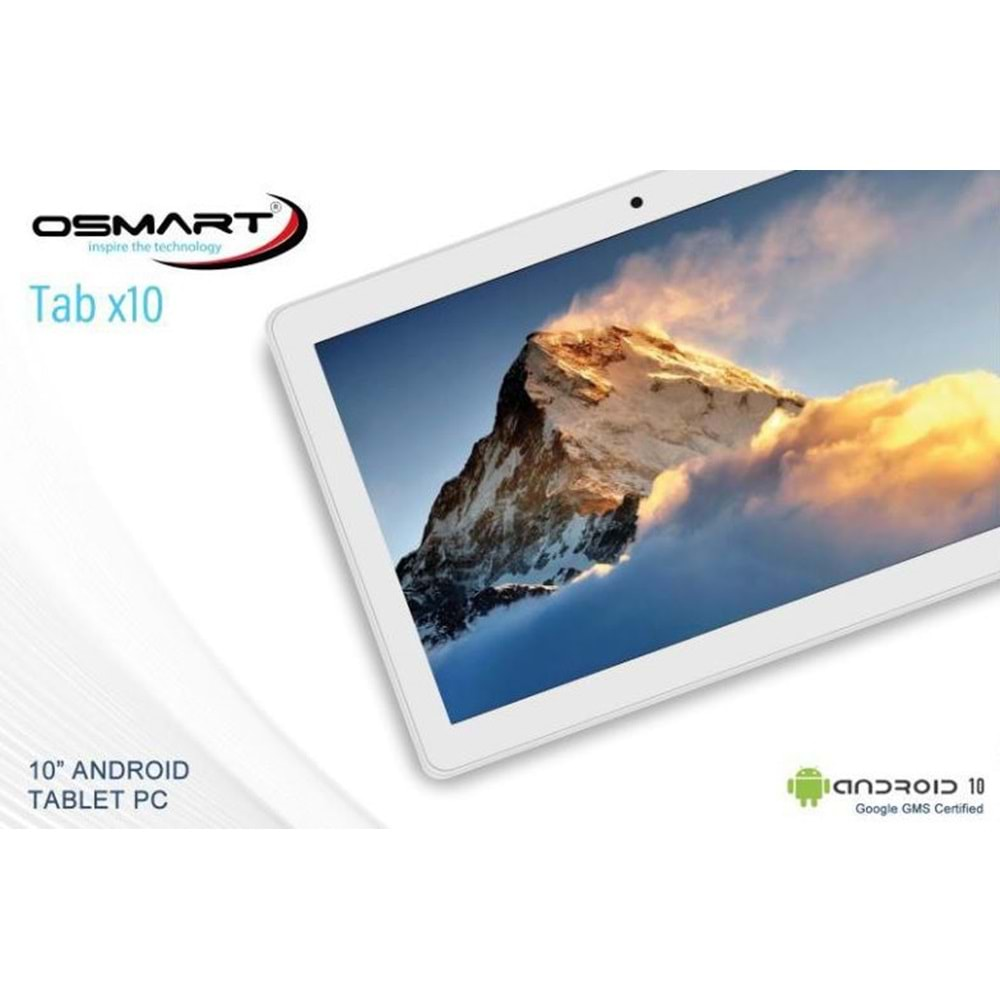 TABLET-OSMART INSPIRE TAB X10 10,1/ISP1280X800 2GB 32GB ADROİD10 BT+WİFİ