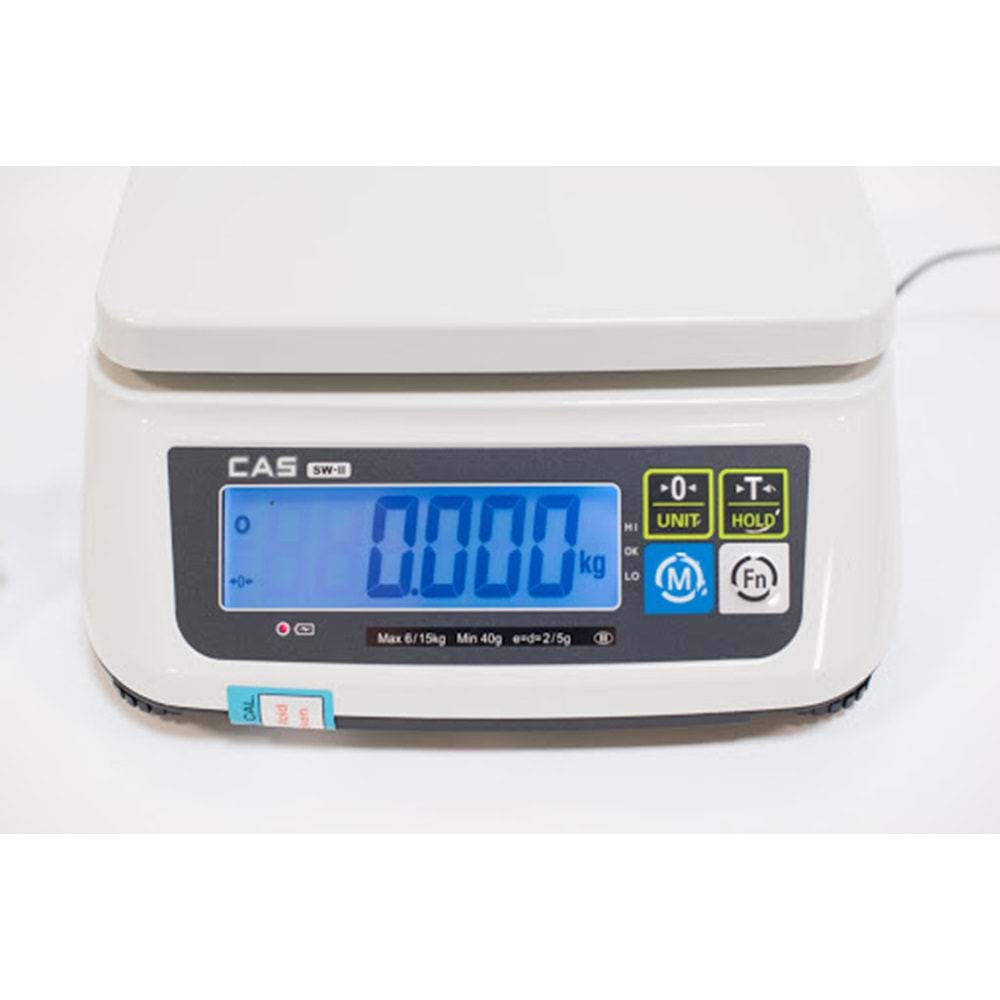 TERAZİ CAS SW-IICR (30 KG)AKULU ÇİFT GOSTERGE 