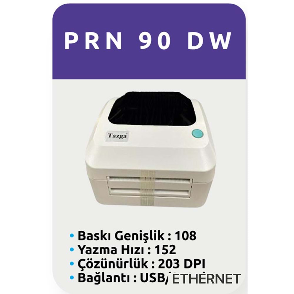 TAZGA PRN 300B USB / ETH DT TERMAL BARKOD YAZICI 