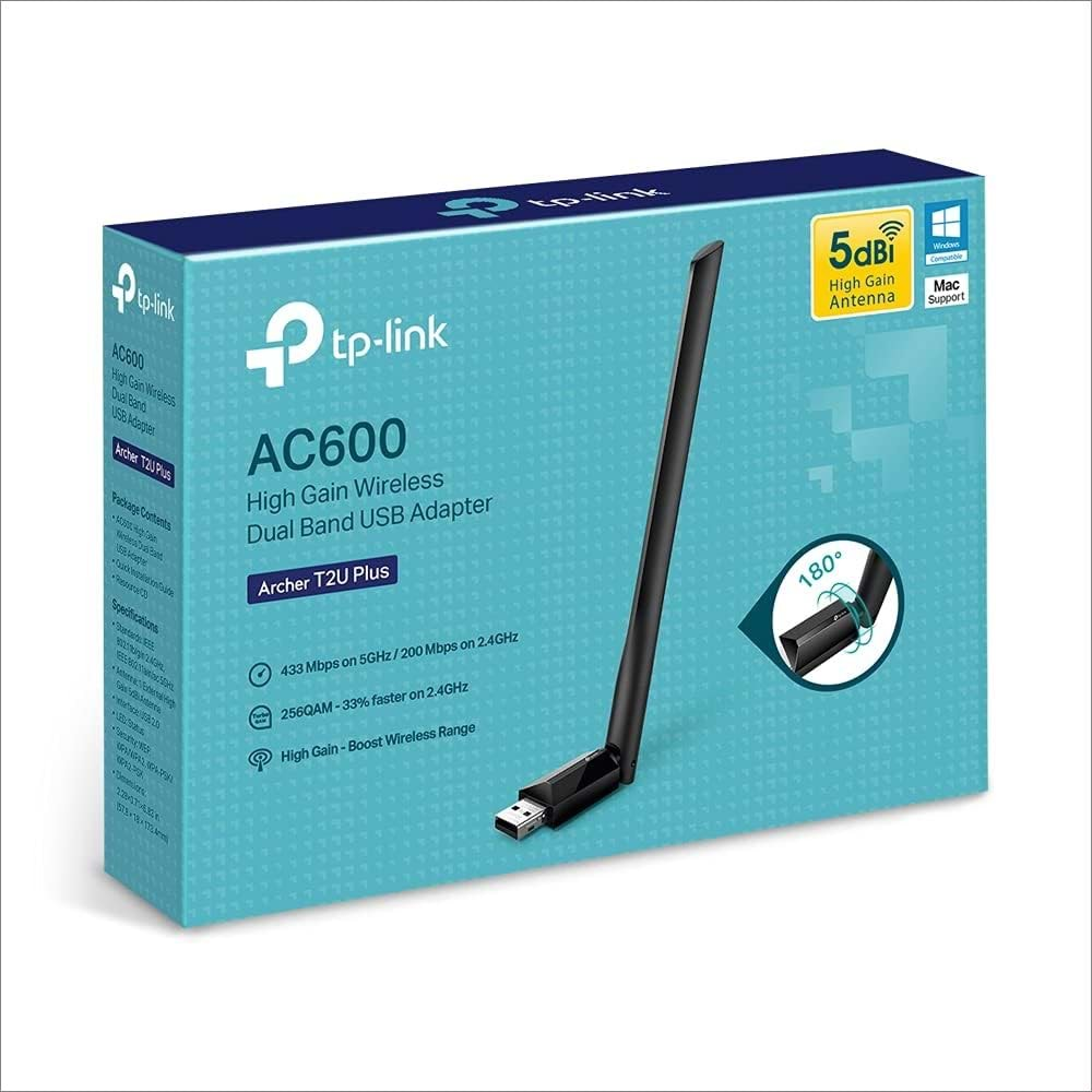 ETH-TP-LINK ARCHER T2U PLUS AC600 DUAL BAND USB W