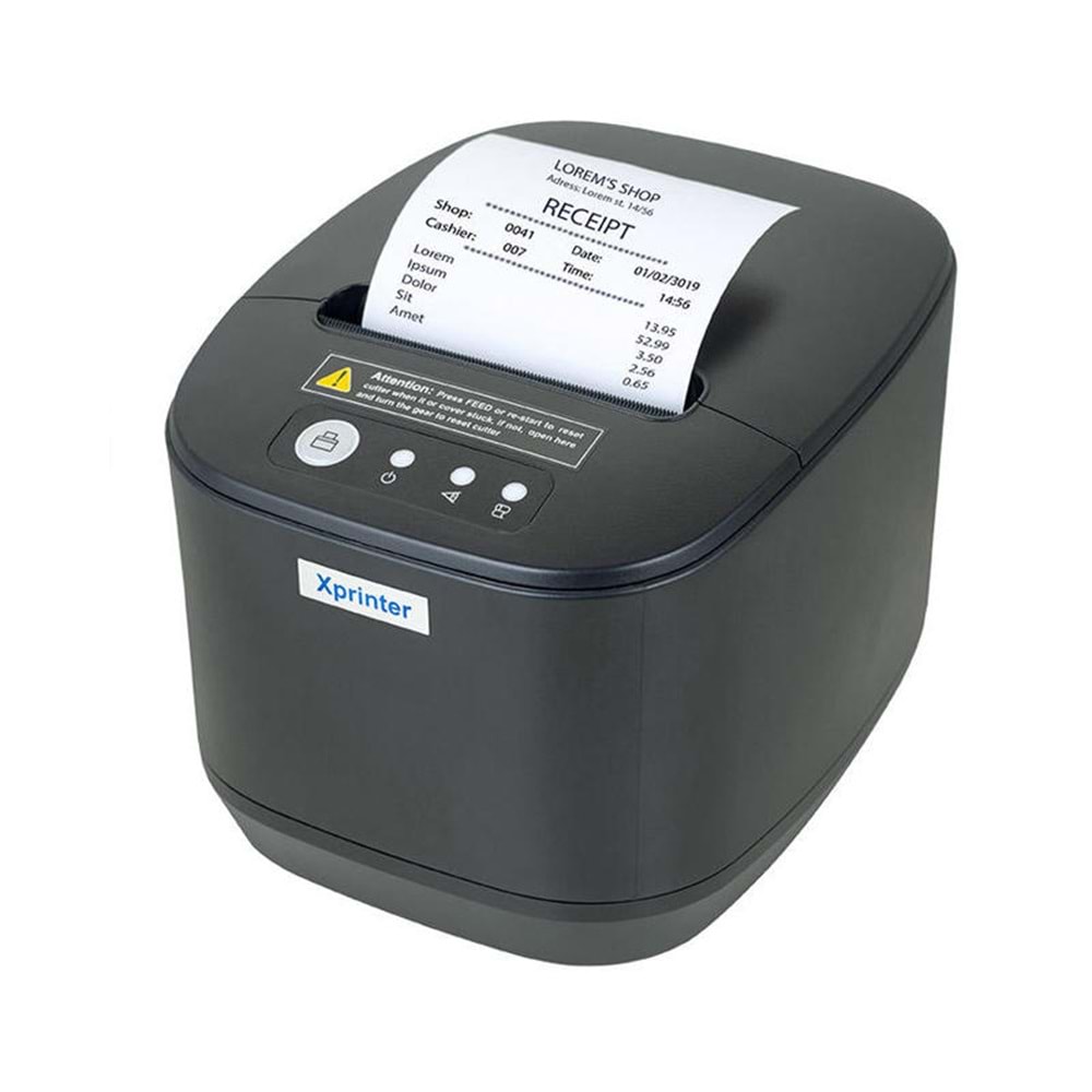 XPRİNTER XP-Q801 TERMAL FİŞ YAZICI USB + ETHERNET 