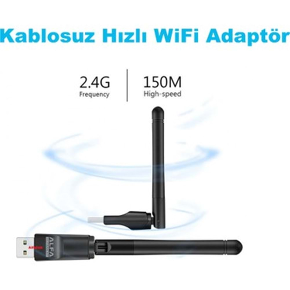 ETH-ALFA W114 USB 802.11N 150MBPS ANTENLİ WİRELESS ADAPTÖR