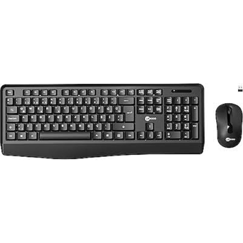 KLAVYE-LENOVO LECOO KW211 KABLOSUZ TÜRKÇE Q KLAVYE MOUSE SET SİYAH