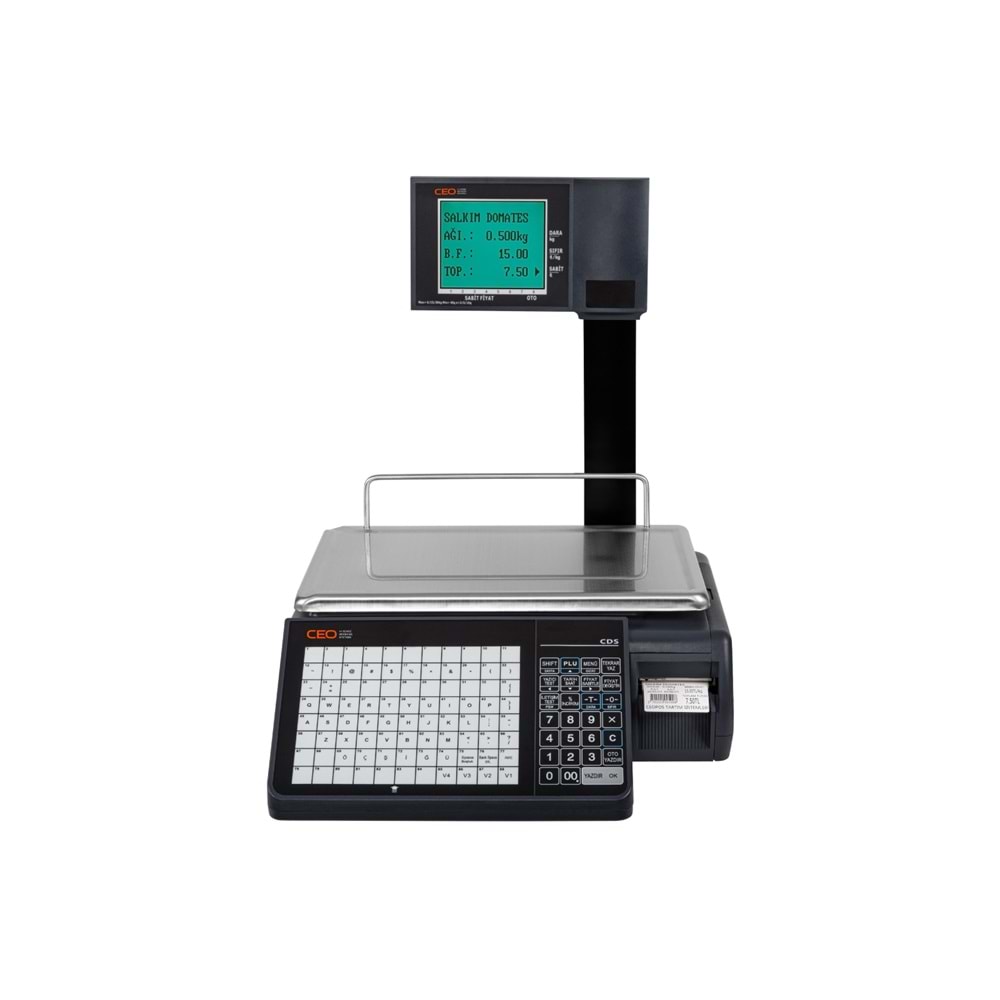 CEOPOS CDS-A5 BARKODLU TERAZİ 30 KG 2/5/10 G HASSASİYETLİ Wİ-Fİ
