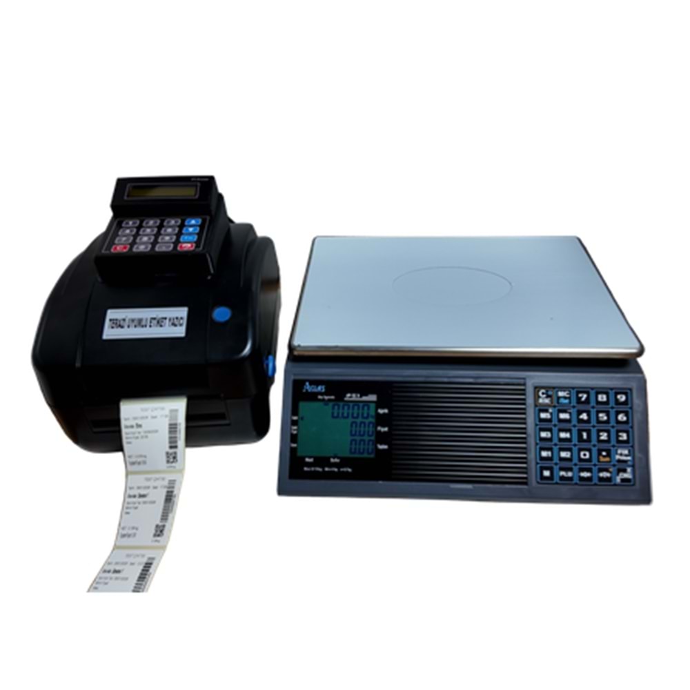 DXP-400 TERAZİ UYUMLU ETİKET YAZICI (EKRANLI 500 PLU ÜRÜN HAFIZALI)