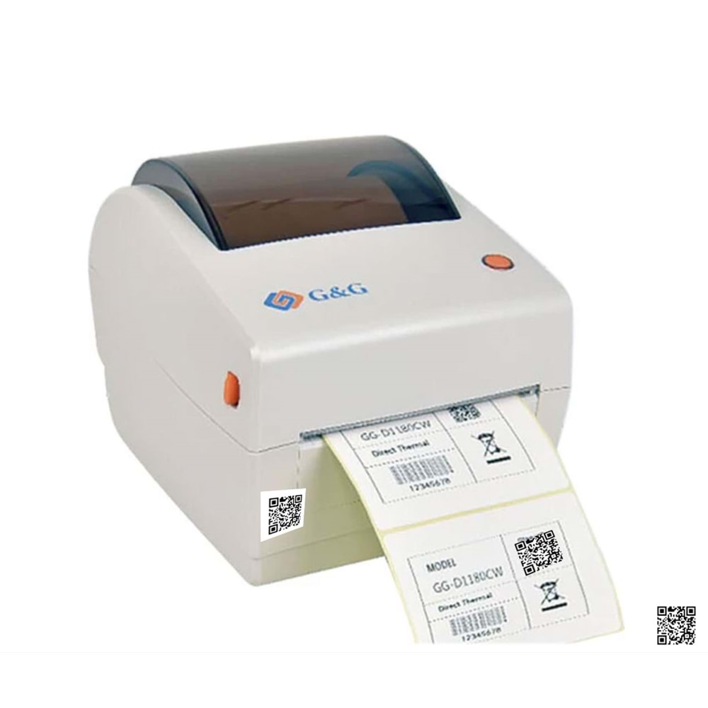 D1180 CW BARKOD USB ETİKET YAZICI WHITE