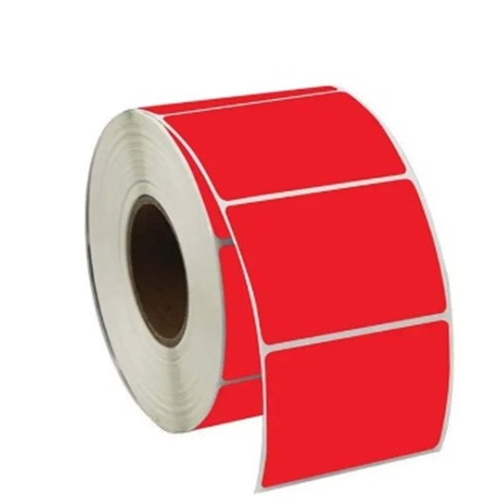 40X48 TERMAL ETİKET KIRMIZI 1000Lİ SARIM