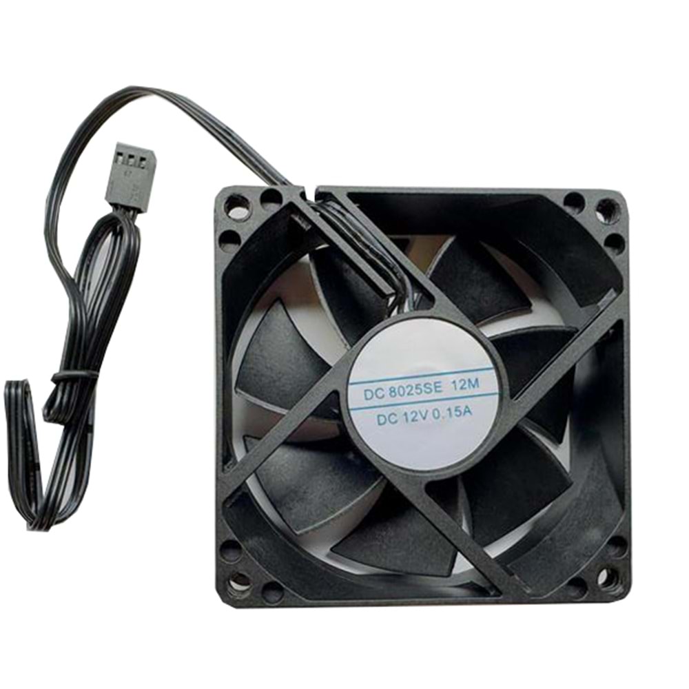 OEM 8025SE 8x8 cm Siyah Kasa Fanı