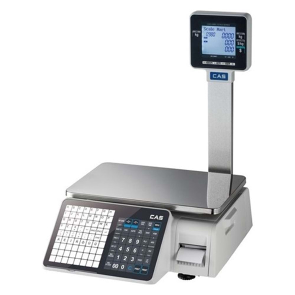 CAS CL 3000P BARKODLU TERAZİ BOYUNLU (15 KG)