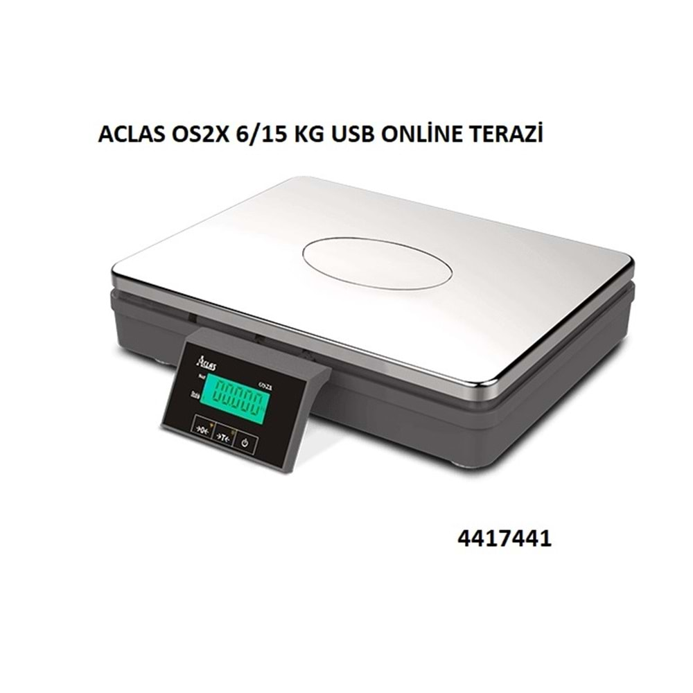 ACLAS OS2X 6/15 KG USB ONLİNE TERAZİ