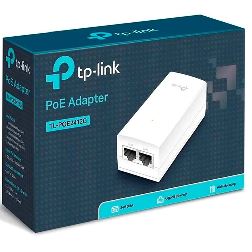 HUB-TP-LINK TL-POE2412G POE 24V 0.5A ETH ADAP UBNT