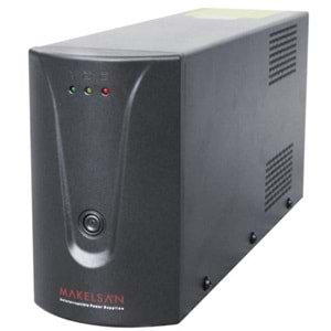 MAKELSAN LION 850 VA (1x12v 9AH Akü) Turuncu Line Interactive 5/12 dk UPS