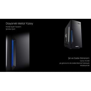 VENTO TA-K61 400W Siyah-Gümüş Mid Tower ATX Kasa