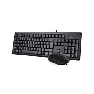A4 TECH KR-9276 Q Türkçe USB Standart Siyah Klavye+ Mouse