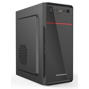 POWER BOOST VK-1626 350W Siyah Mid Tower ATX Kasa