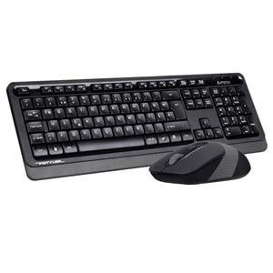 A4 TECH FG1010 F Türkçe Kablosuz (F KLAVYE) Gri 2000dpi Klavye+ Mouse