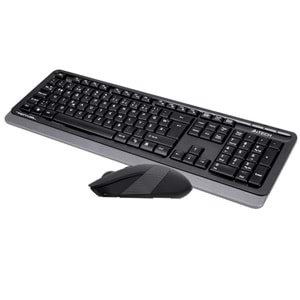 A4 TECH FG1010 F Türkçe Kablosuz (F KLAVYE) Gri 2000dpi Klavye+ Mouse